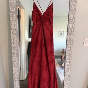 Elegant Red Sun Dress